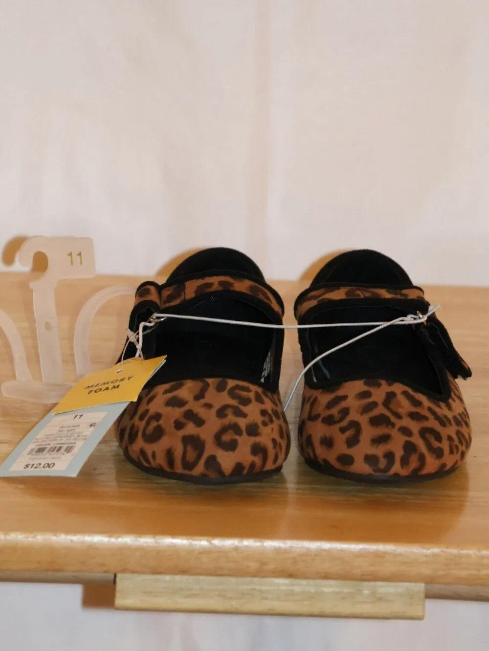 Cat & Jack Leopard Print Toddler Addy Ballet Flats.